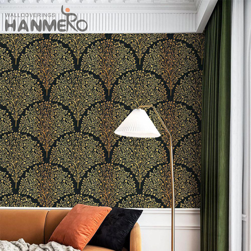 HANMERO PVC 3d wallpaper Geometric Embossing European Study Room 0.53M Newest