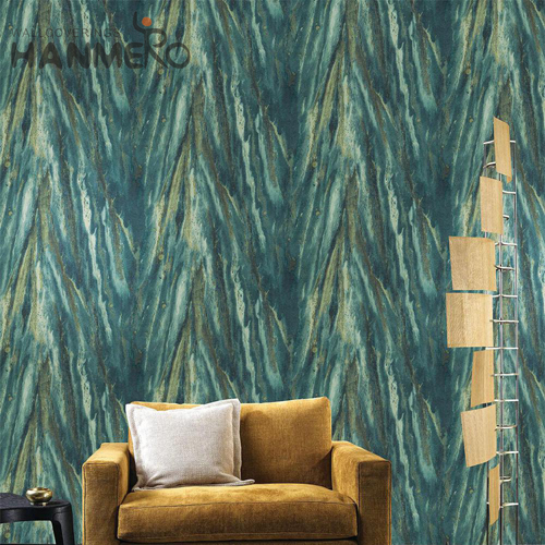 HANMERO PVC Newest 0.53M Embossing European Study Room Geometric online wallpaper