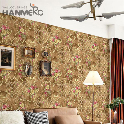 HANMERO PVC Newest Geometric European Embossing Study Room 0.53M wallpaper for interior
