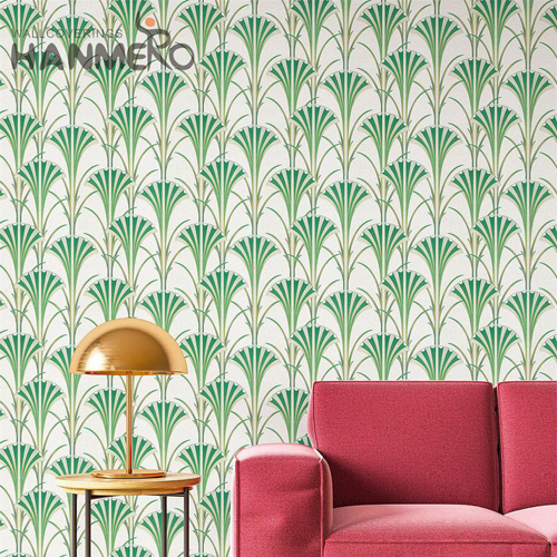 HANMERO PVC Geometric Newest Embossing European Study Room 0.53M design wallpaper for walls