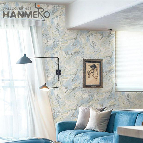 HANMERO Newest PVC Study Room 0.53M modern wallpaper online Geometric Embossing European