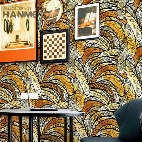 HANMERO wallpaper in store Newest Geometric Embossing European Study Room 0.53M PVC