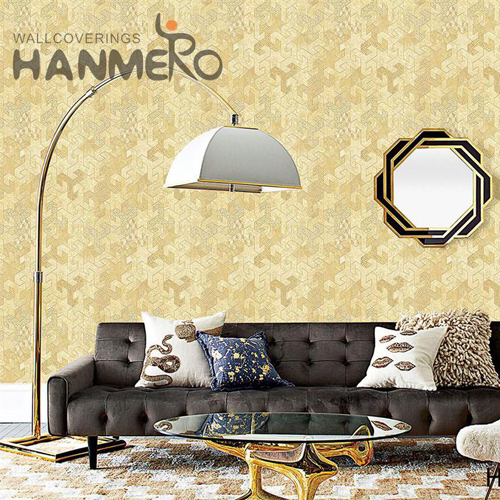 HANMERO wallpaper on wall design Newest Geometric Embossing European Study Room 0.53M PVC