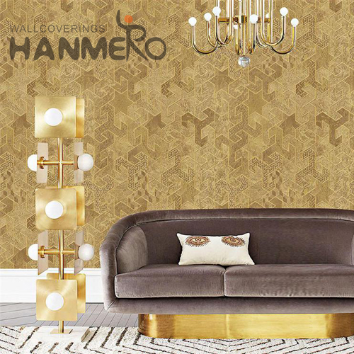 HANMERO wallpaper design for room Newest Geometric Embossing European Study Room 0.53M PVC