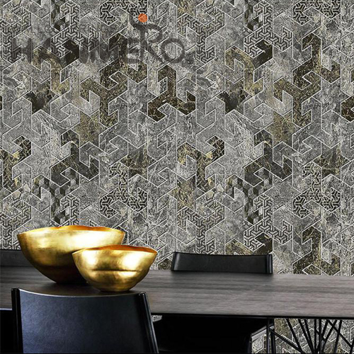 HANMERO wallpaper for shop Newest Geometric Embossing European Study Room 0.53M PVC