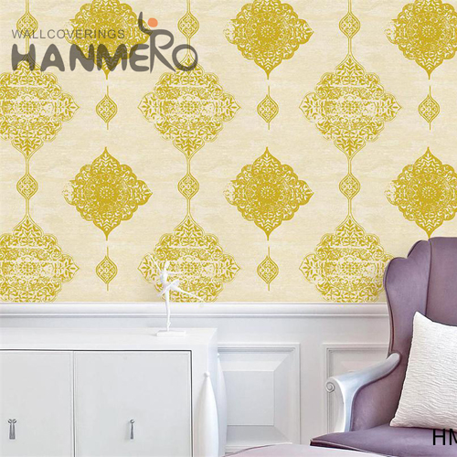 HANMERO 0.53*9.2M Professional Supplier Geometric Embossing Modern Hallways PVC wallpaper cover