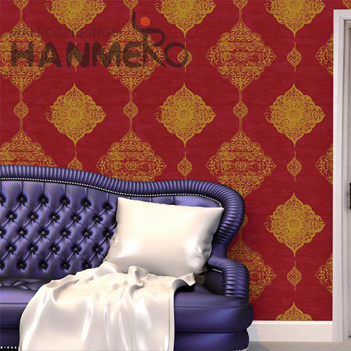 HANMERO PVC 0.53*9.2M Geometric Embossing Modern Hallways Professional Supplier wall wallpaper designs