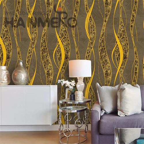 HANMERO Modern Professional Supplier Geometric Embossing PVC Hallways 0.53*9.2M home furnishing wallpaper