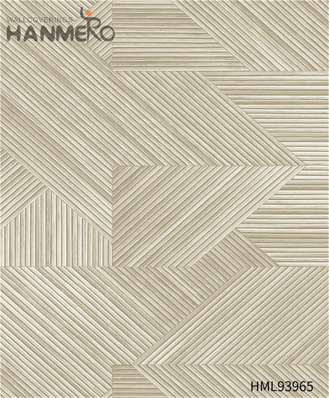 HANMERO home wallpaper ideas Cheap Geometric Embossing Modern Restaurants 1.06*15.6M PVC