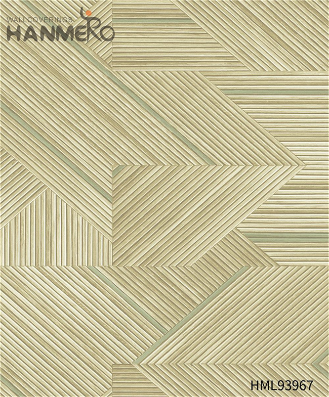 HANMERO wallpaper in room Cheap Geometric Embossing Modern Restaurants 1.06*15.6M PVC