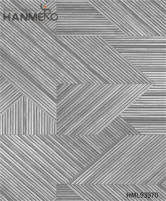HANMERO wallpaper purchase online Cheap Geometric Embossing Modern Restaurants 1.06*15.6M PVC