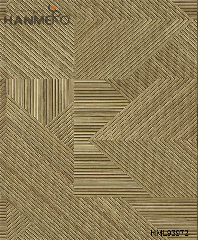 HANMERO designs of wallpapers for bedrooms Cheap Geometric Embossing Modern Restaurants 1.06*15.6M PVC