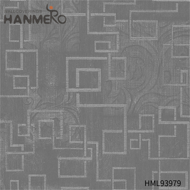 HANMERO design wallpaper for bedroom Cheap Geometric Embossing Modern Restaurants 1.06*15.6M PVC