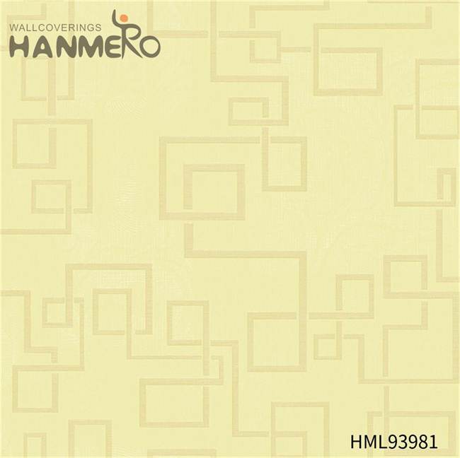 HANMERO decorate wall with paper Cheap Geometric Embossing Modern Restaurants 1.06*15.6M PVC
