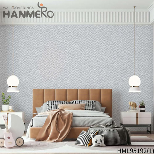 HANMERO PVC Fancy Solid Color wallpaper for walls for sale Modern Saloon 0.53*10M Embossing