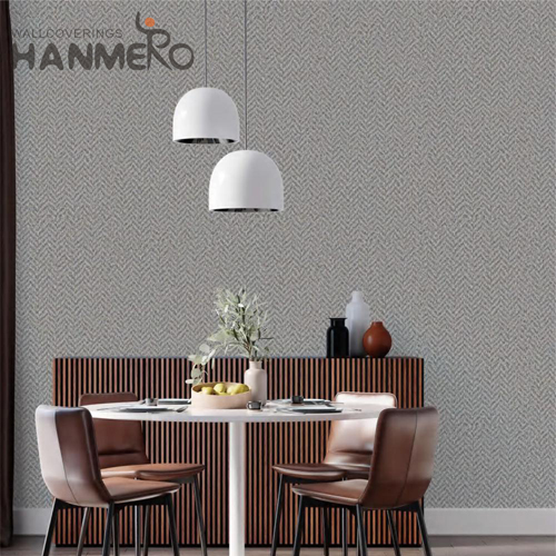 HANMERO PVC Fancy Solid Color Embossing wall paper borders Saloon 0.53*10M Modern