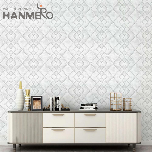HANMERO PVC Fancy Solid Color 0.53*10M Modern Saloon Embossing shop for wallpaper online