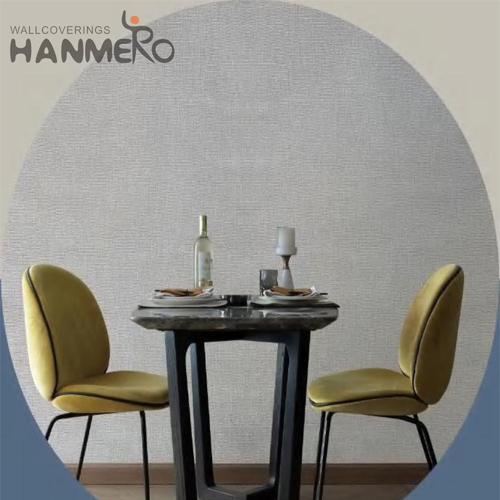 HANMERO PVC Fancy Solid Color Saloon Modern Embossing 0.53*10M in store wallpaper