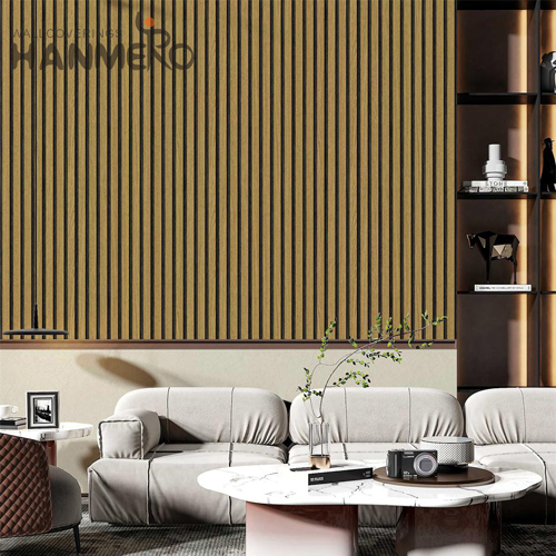 HANMERO PVC bedroom wallpapers Geometric Embossing Modern Cinemas 0.53*10M Manufacturer