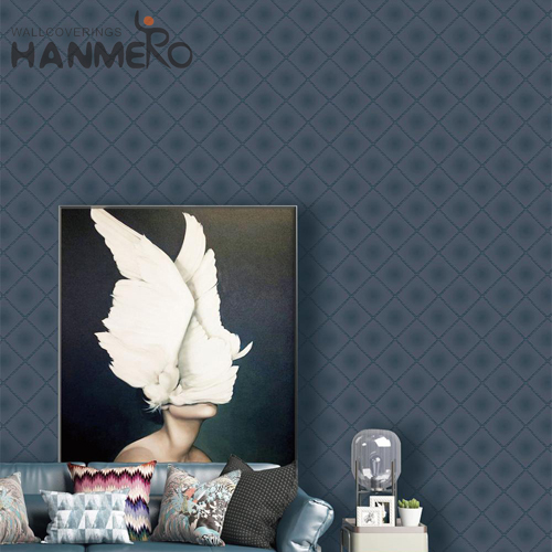 HANMERO Lounge rooms Wholesale Geometric Embossing Classic PVC 0.53*10M shop online wallpaper