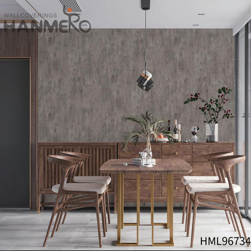 HANMERO PVC Nature Sense Geometric 0.53*10M Classic Home Wall Wet Embossing wall and deco wallpaper