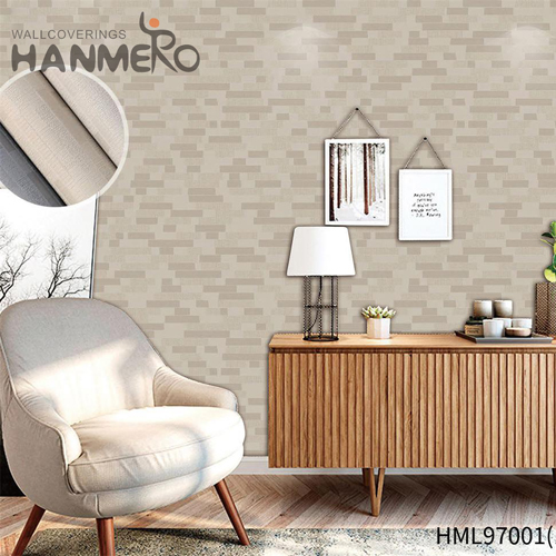 HANMERO PVC Hot Selling Geometric cheap wallpaper online store Pastoral Hallways 0.53*10M Wet Embossing