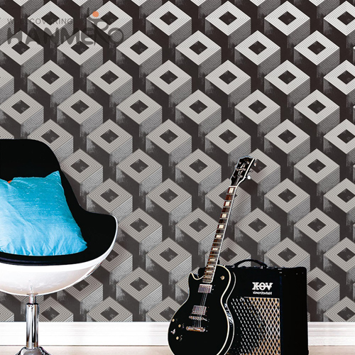 HANMERO PVC Wholesale Geometric Multifilament Classic House 0.53*10M wallpaper for bedrooms