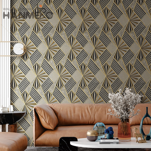 HANMERO PVC Wholesale 0.53*10M Multifilament Classic House Geometric wall papers for walls