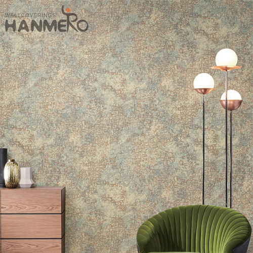 HANMERO PVC Nature Sense Geometric Wet Embossing Modern Lounge rooms 1.06*15.6M wallpaper supplies