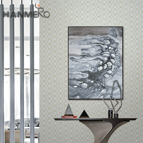 HANMERO decorating wallpaper Nature Sense Geometric Wet Embossing Modern Lounge rooms 1.06*15.6M PVC