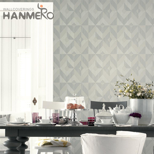 HANMERO PVC Nature Sense Geometric wallpaper at home walls Modern Lounge rooms 1.06*15.6M Wet Embossing