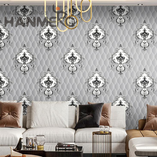HANMERO PVC 0.53*9.5M Geometric Embossing Modern Restaurants Durable wallpaper house and home
