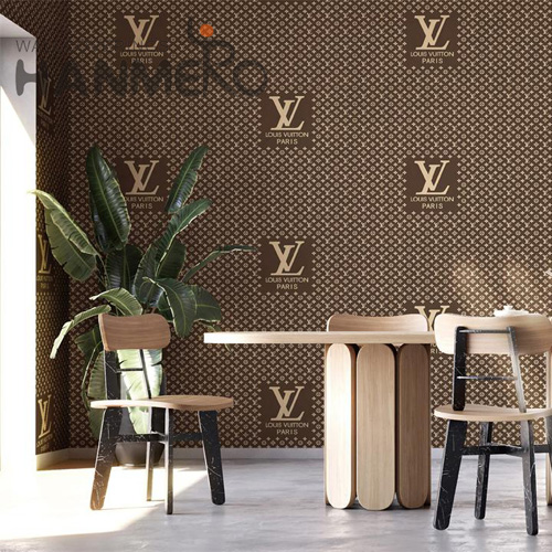 HANMERO PVC Durable Geometric Embossing Restaurants Modern 0.53*9.5M wall paper store