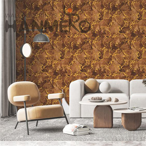 HANMERO PVC 0.53*10M Geometric Embossing Modern Bed Room Removable wallpaper shop online