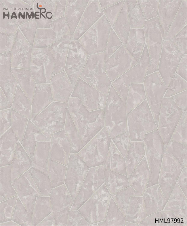 HANMERO Factory Sell Directly PVC Geometric Embossing Modern Photo studio 0.53*10M picture wallpaper