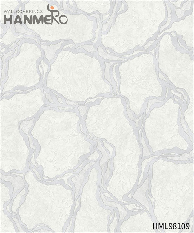 HANMERO PVC Nature Sense Geometric Embossing Modern TV Background 0.53*10M wallpaper design