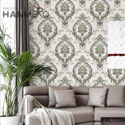 HANMERO wallcovering Professional Supplier Flowers Embossing Modern TV Background 1.06M PVC