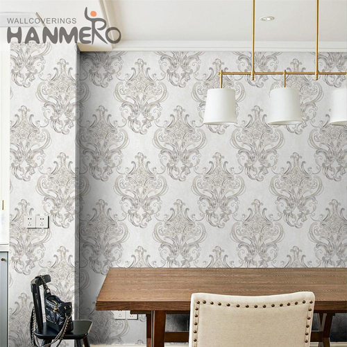 HANMERO PVC Professional Supplier Flowers trendy wallpaper Modern TV Background 1.06M Embossing