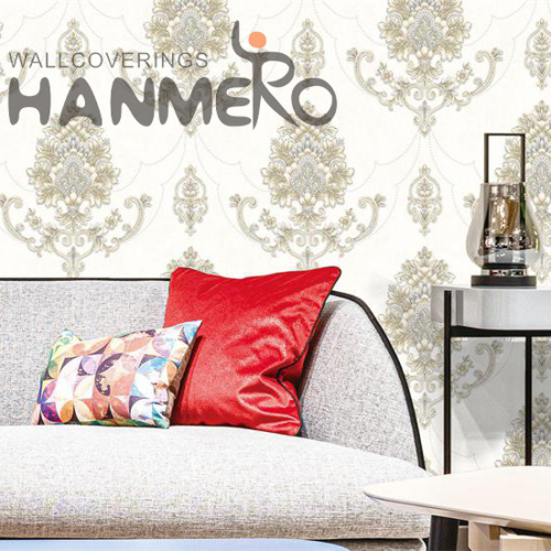 HANMERO PVC 1.06M Flowers Embossing Modern TV Background Professional Supplier wallpaper in wall