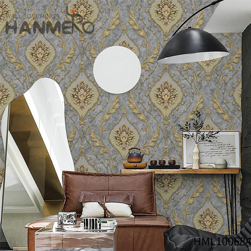HANMERO PVC TV Background Flowers Embossing Modern Professional Supplier 1.06M wallpaper interior walls