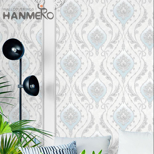 HANMERO PVC Professional Supplier Flowers TV Background Modern Embossing 1.06M wall with wallpaper