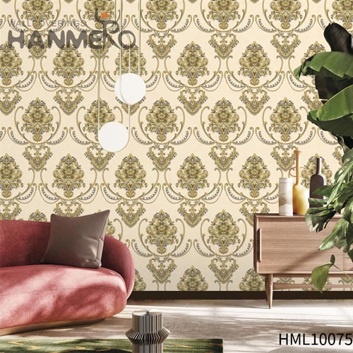 HANMERO PVC Decoration Flowers Embossing European 1.06M Hallways wholesale wallpaper