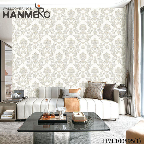 HANMERO PVC Simple Flowers Embossing 1.06M Nightclub Pastoral designer wallpaper home