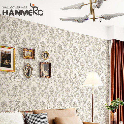 HANMERO PVC Simple Flowers Embossing Pastoral 1.06M Nightclub wallpaper house design