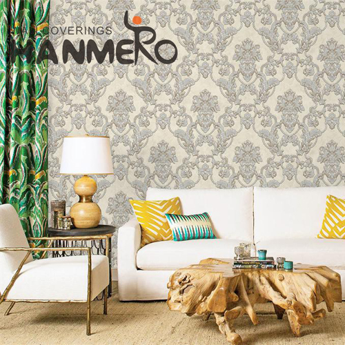 HANMERO PVC Nightclub Flowers Embossing Pastoral Simple 1.06M wallpaper online shopping