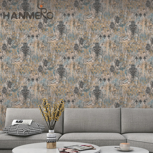 HANMERO PVC wall decor wallpaper Landscape Embossing Pastoral Lounge rooms 0.53*10M Professional