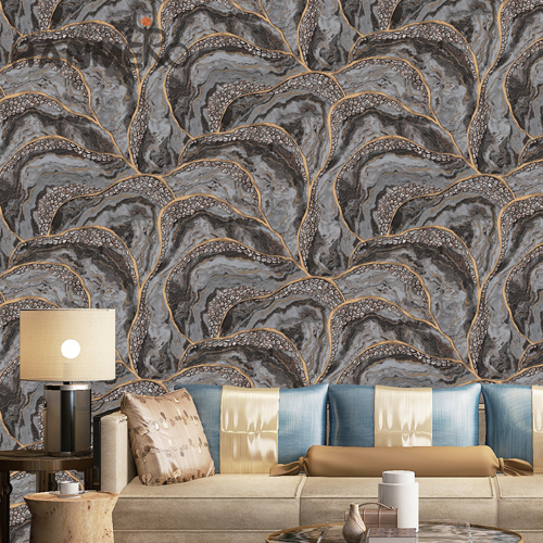 HANMERO PVC Professional wallpaper cover Embossing Pastoral Lounge rooms 0.53*10M Landscape