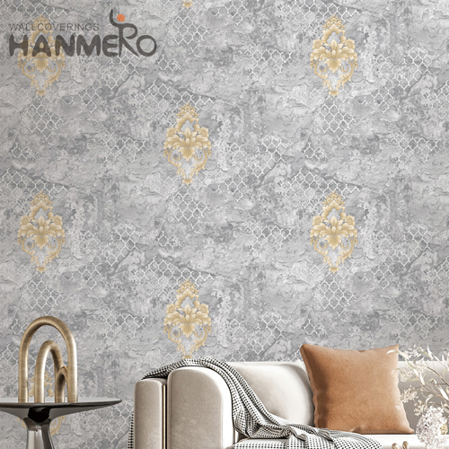 HANMERO PVC High Quality coastal wallpaper designs Embossing Pastoral Kitchen 0.53*10M Flowers