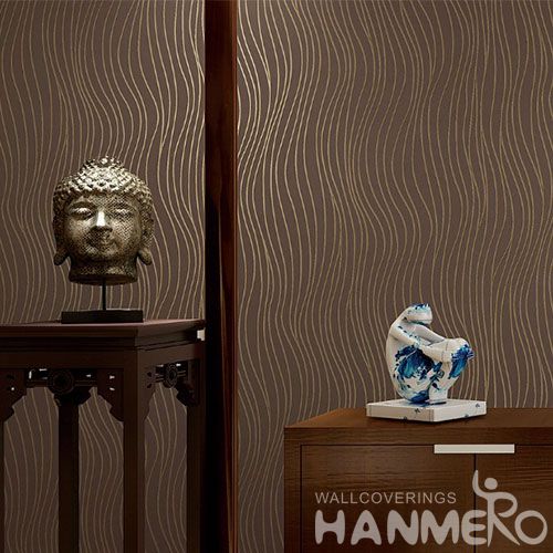 HANMERO High-end Stripes Bronzing Wallpaper for House Home Decoration from China with Superior Quality Best Prices