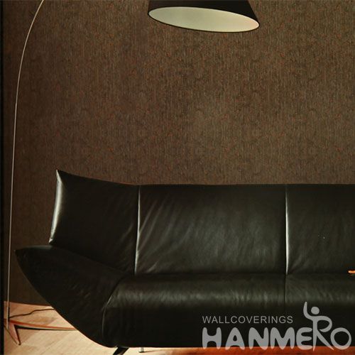 HANMERO Sofa TV Background Decor Cork Wallpaper Modern Style Wallcovering Vendors Dark Brown Color Chinese Factory